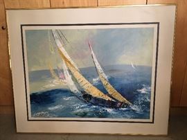 registered artist, Lee Raynold's original oil painting.      49 x 61