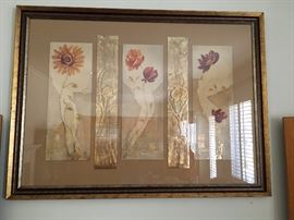 art frame of "Tomasin de Winter"                                                         24k gold embellished print.  59x44