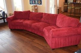 Allen White Sofa. Made in 2 equal sections