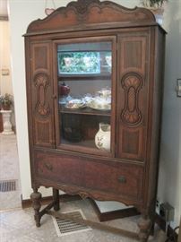 china cabinet & blue ridge dishes