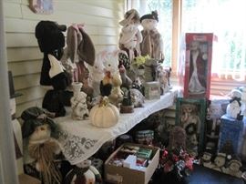 scarecrows & rabbits & snowmen