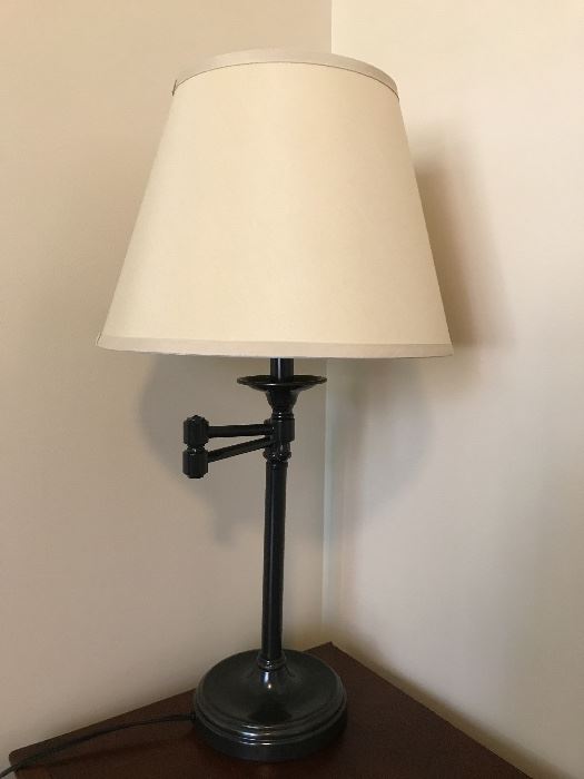 Bronze Swing-Arm Table Lamp