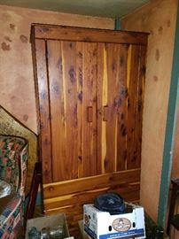 Nice wood armoire with bottomdrawer