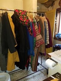 Variety of clothing and jackets