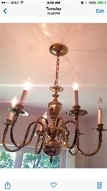 Brass Vintage Chandelier