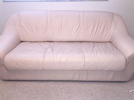 Soft Leather Full Sleeper Sofa