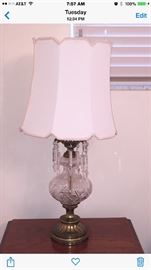 Vintage Crystal Table Lamps