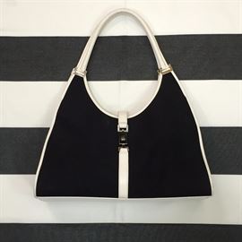 Black & White Gucci Handbag