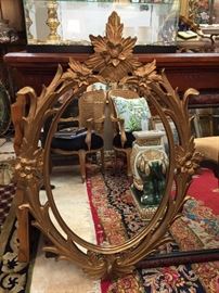 Oval Flower Mirror