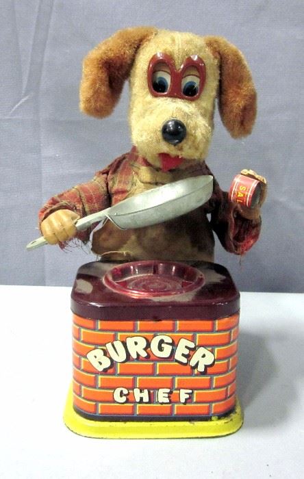 1960's Collectible Burger Chef Dog Battery Operated To