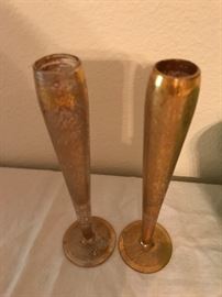Signed Early Bud Vases