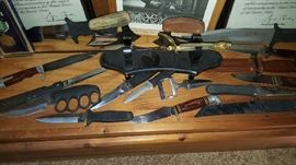 knife and weapon collection