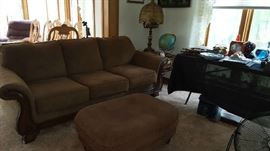 One of (2) matching sofas