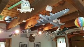 collection of model aircrafts
