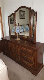 Dresser with mirror