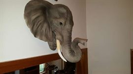 Statue mock taxidermy elephant