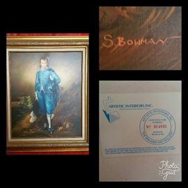 S. Bowman Painting with COA