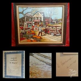 H. Hargrove painting with COA
