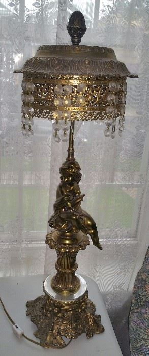 Brass lamp (pair)