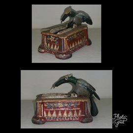 Cast Iron Toothpick Dispenser - Antique Bird of Prey