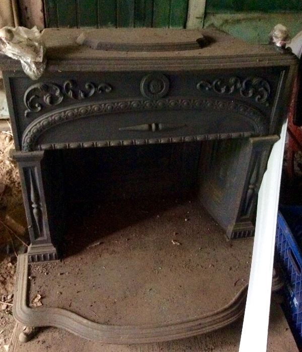 Cast iron stove fireplace