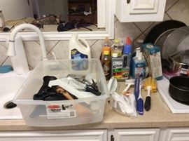 cleaner and utensils