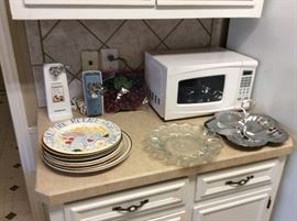 can opener, mixer, microwave