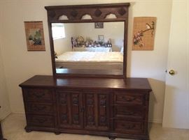 Dresser with mirror