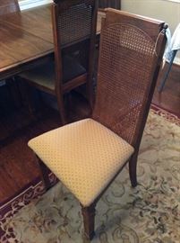Dining room table with six chairs