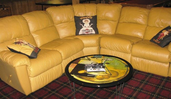 nice leather sectional