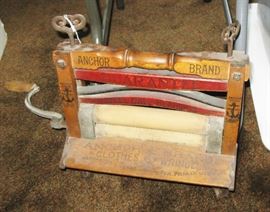old wooden wringer