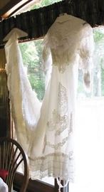 vintage lace wedding gown