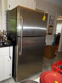 stainless fridge
