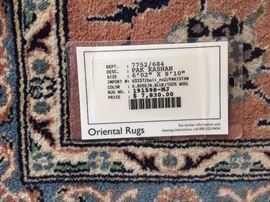 Original tag with price purchased.