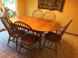 72"X42" (w/18" leaf) Solid Cherry dining set from Room and Board.