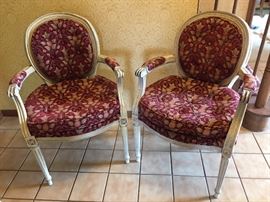 Pair of occasional chairs.