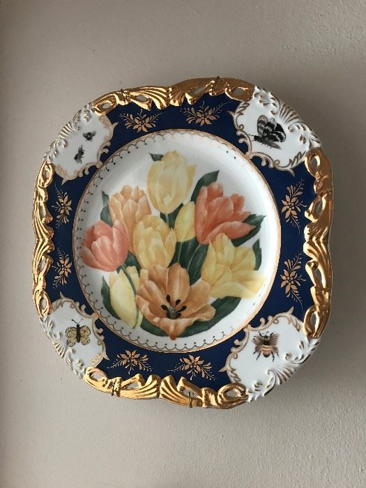 Hand painted decorative plate