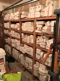 Did we mention the large selection of pottery molds?