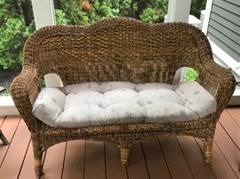 Wicker Love Seat