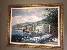 Artist Matt Thomas, oil on canvas, 36x48. Matt Thomas is active/lives in United Kingdom and known for seascape, battleship painting.