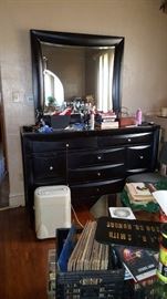Dresser with mirror