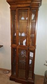 One of a Pair of Curio Cabinets