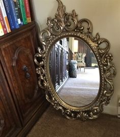 another gilt mirror