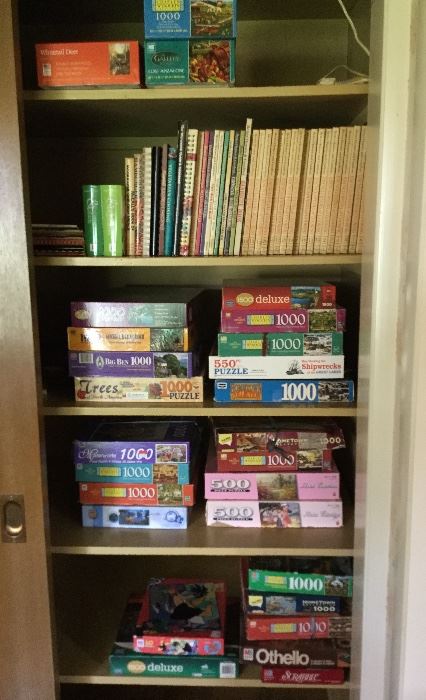 lots of games and cookbooks