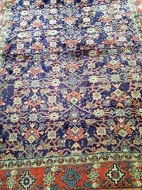 Antique Persian Mahal rug from Iran - 5 feet l inch x 7 feet 3 inches