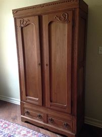 Large antique armoire with great storage