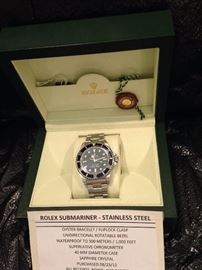  Submariner stainless steel man's Rolex watch