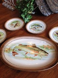 Imperial fish plates & platter - Germany