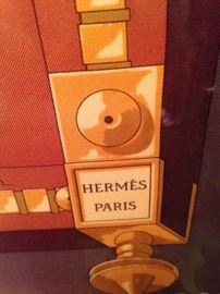 Hermes from Paris framed scarf