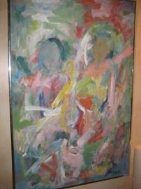 HUGE ANNAN ABSTRACT PAINTING